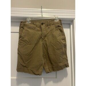 American Eagle Outfitters Shorts Mens 28 Brown Prep Chino Cotton 8 Inseam Casual